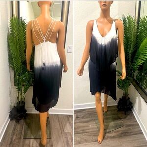 RELIGION tie dye hi low dress 38